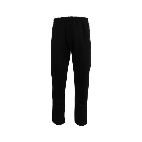 Pantaloni trening barbat Univers Fashion, culoare neagra, vatuit la interior, cu 2 buzunare laterale cu fermoare si un buzunar la spate cu fermoar, marime XL