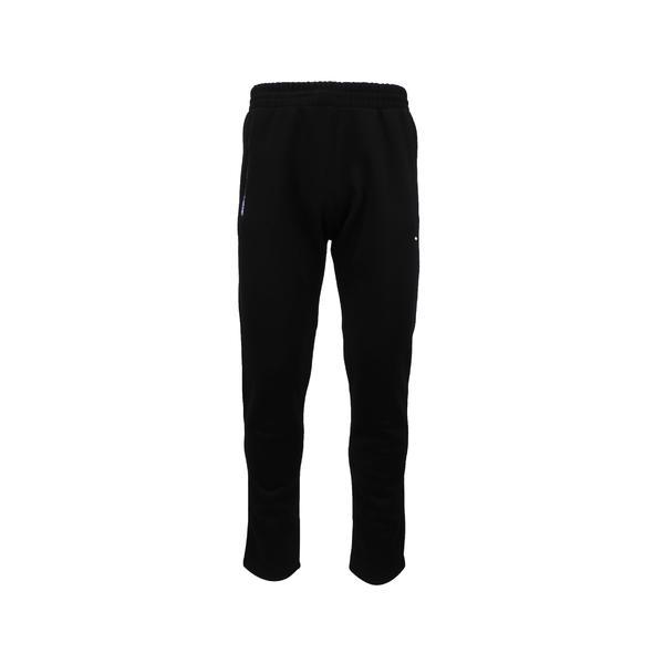 Pantaloni trening barbati Univers Fashion, vatuit la interior, culoare neagra cu 2 buzunare laterale cu fermoare si un buzunar la spate cu fermoar, marime XL