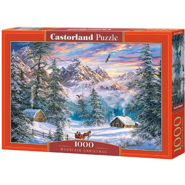 Puzzle 1000 castorland - mountains christmas