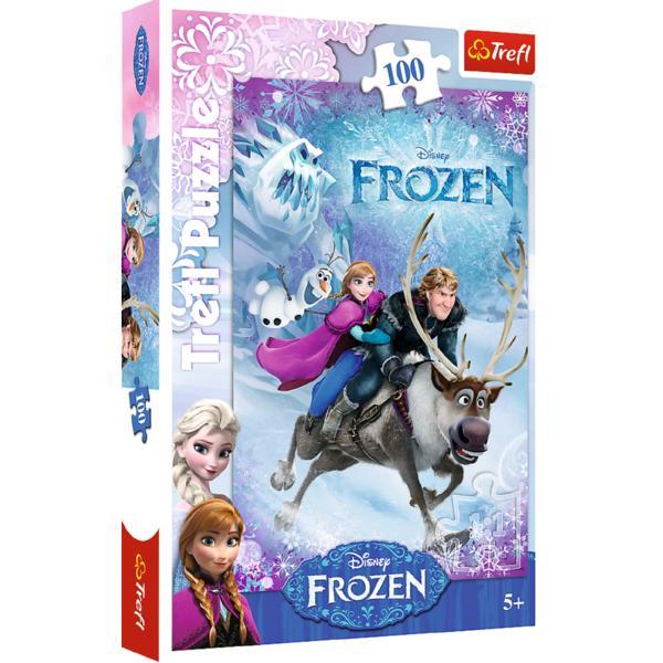 Puzzle 100 trefl salvarea anei frozen