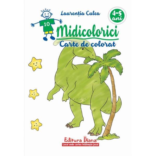 Midicolorici. Carte de colorat 4-5 ani - Laurentiu Culea, editura Diana