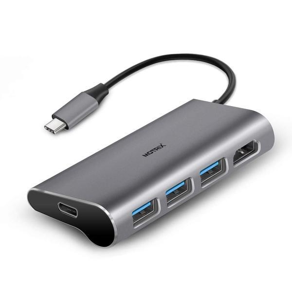 Hub adaptor Motrix&reg; USB Type-C la 1xHDMI, 3xUSB3.0, 1xPower Delivery