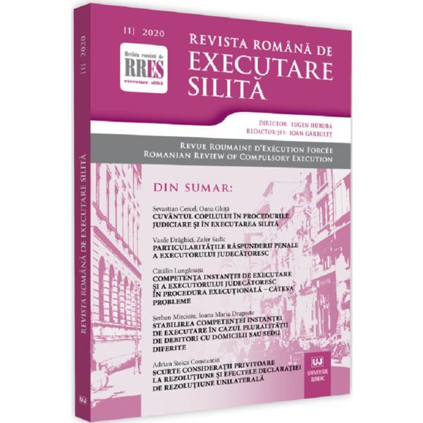 Revista romana de executare silita Nr.1/2020, editura Universul Juridic