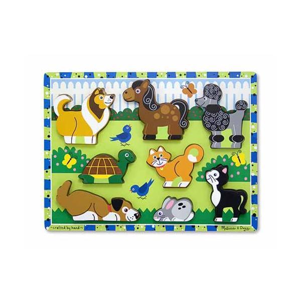 Puzzle in relief animale de companie Melissa and Doug