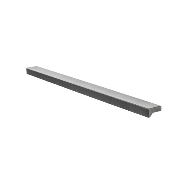 Maner pentru mobilier Angle, finisaj gri metalizat, L: 300 mm - Viefe