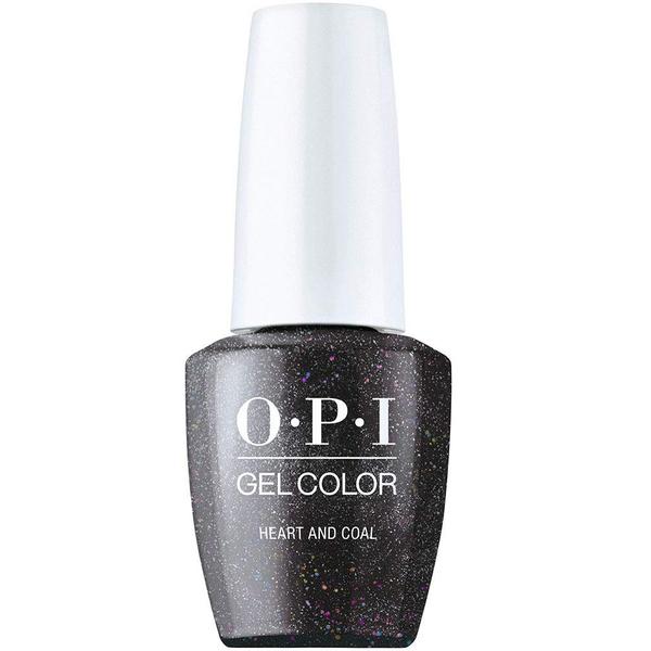 Lac de Unghii Semipermanent - OPI Gel Color Shine Bright Heart and Coal, 15 ml