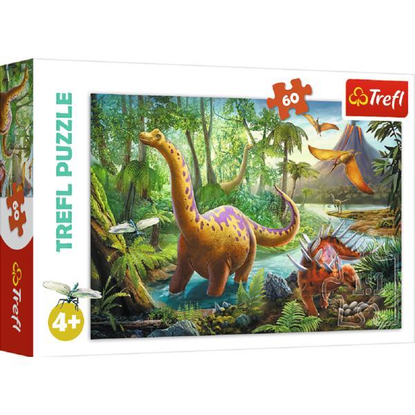 Puzzle trefl 60 migratia dinozaurilor