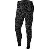 Pantaloni barbati Nike Sportswear Tech Fleece Mens Printed Joggers CJ5981-010, M, Negru