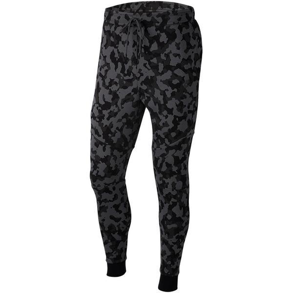 Pantaloni barbati Nike Sportswear Tech Fleece Mens Printed Joggers CJ5981-010, S, Negru