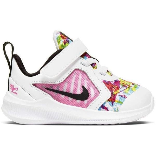 Pantofi sport copii Nike Downshifter 10 Fable Fire Pink (TD) CT5272-100, 22, Alb