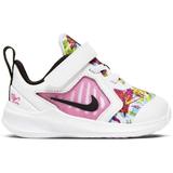 Pantofi sport copii Nike Downshifter 10 Fable Fire Pink (TD) CT5272-100, 22, Alb