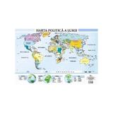 Harta politica a lumii - Plansa A2, editura Aramis
