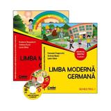 Limba moderna germana - Clasa 1. Partea 1 si 2 - Manual + CD - Evemarie Draganovici, editura Corint