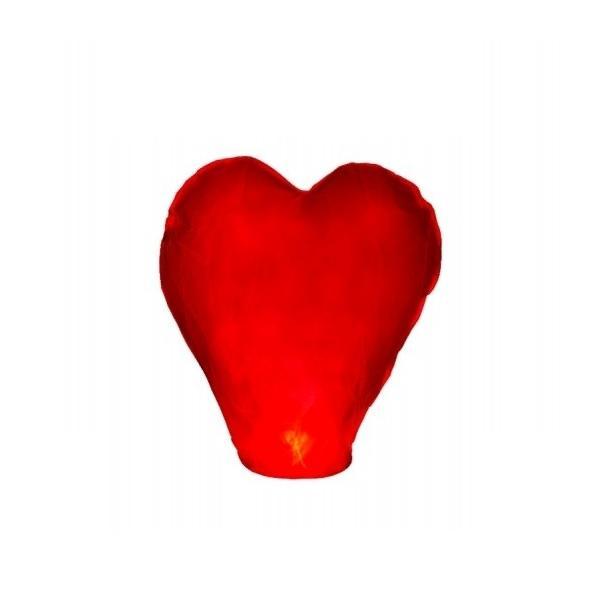 Lampion din hartie in forma de inima, 98x36 cm - Gonga