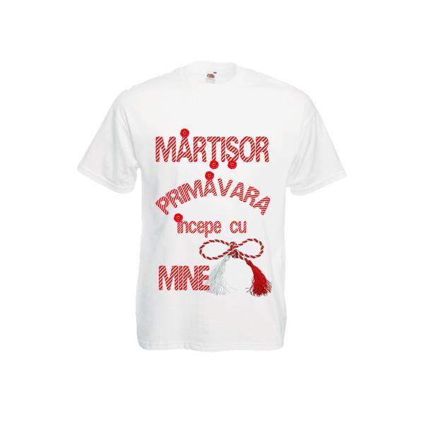 Tricou mesaj haios martisor Primavara incepe cu mine, L