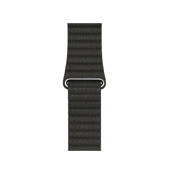 Curea compatibila Apple Watch, 42/44mm din piele, negru