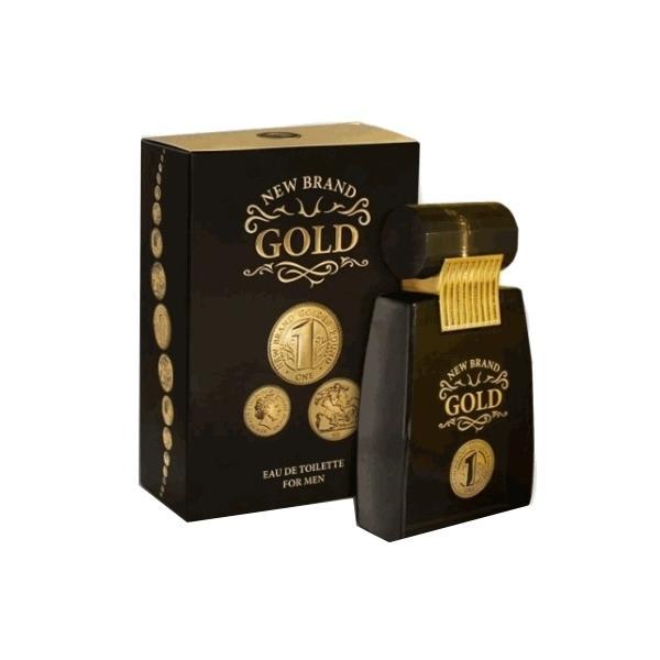 Apa de toaleta New Brand Gold, Barbati, 100ml