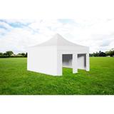  Pavilion pliabil Professional Aluminiu 50 mm, fara ferestre, PVC 620 gr /m², alb, ignifug, 5x5 m - Corturi24