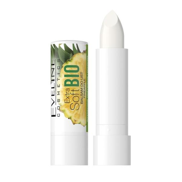 Balsam de buze, Eveline Cosmetics, Extra Soft Bio, Ananas 10g