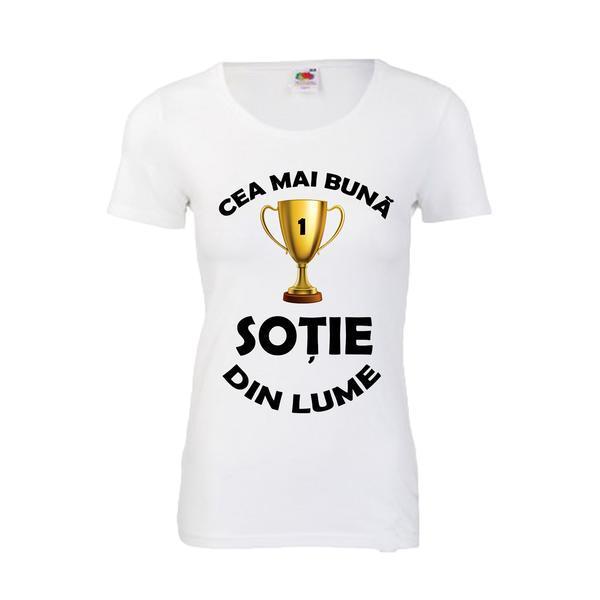 Tricou dama Cea mai buna sotie, 2XL