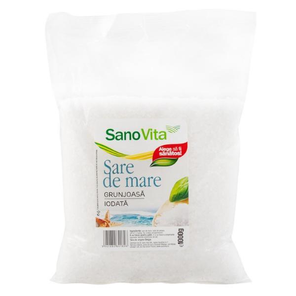 SHORT LIFE - Sare de Mare Grunjoasa Iodata Sano Vita, 1000g