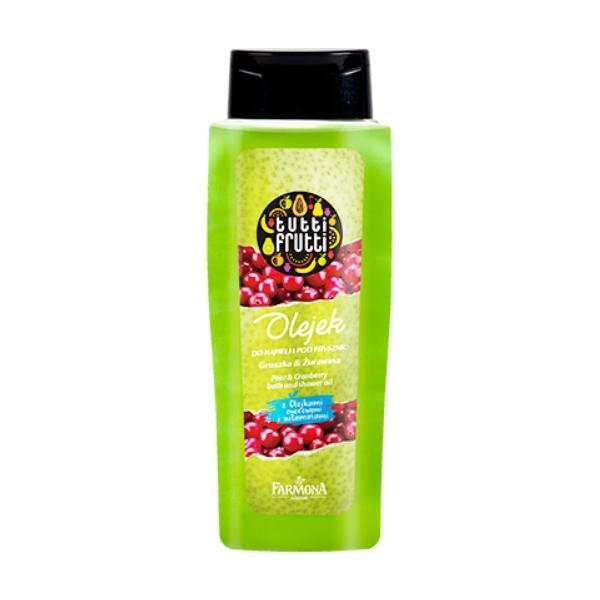 SHORT LIFE - Gel de Baie si Dus cu Pere si Merisoare - Farmona Tutti Frutti Pear &amp; Cranberry Bath and Shower Gel, 100ml