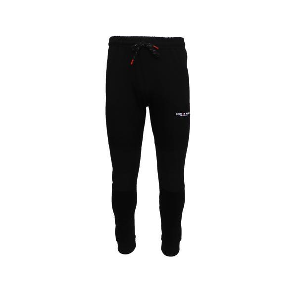 Pantaloni trening barbati Univers Fashion, slim fit, culoare neagra, 2 buzunare laterale si un buzunar la spate cu fermoare, 2XL