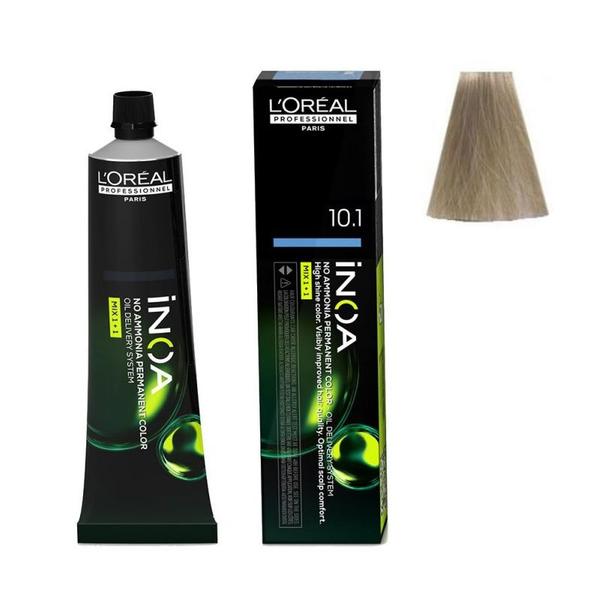 Vopsea de Par Demi-permanenta L'Oreal Professionnel Inoa 10.1 Lightest Ash Blonde, 60 ml