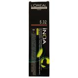 Vopsea de Par Demi-permanenta L'Oreal Professionnel Inoa 5.32 Light Golden Iridescent Brown, 60 ml