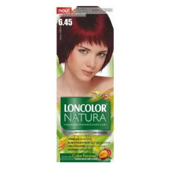 Vopsea de păr Loncolor Natura 6.45 Roșu Rubin, 100 ml