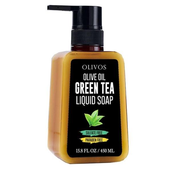 Sapun lichid calmant cu ulei de masline si ceai verde Olivos 450ml