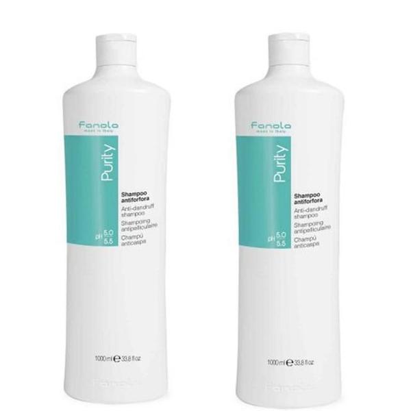 Pachet 2 x Sampon Antimatreata - Fanola Purity Anti-Dandruff Shampoo, 1000 ml