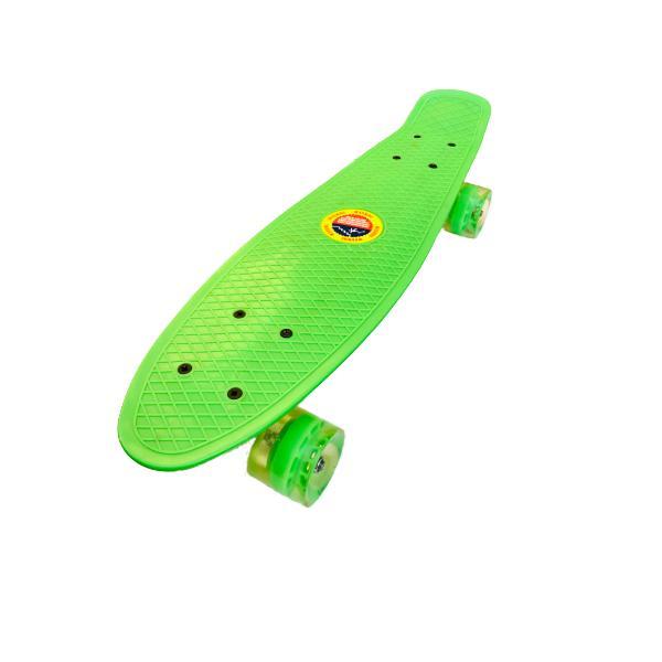 Penny Board, 55 cm, roti silicon Shop Like A Pro, Verde