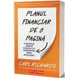 Planul financiar de o pagina - Carl Richards, editura Act Si Politon