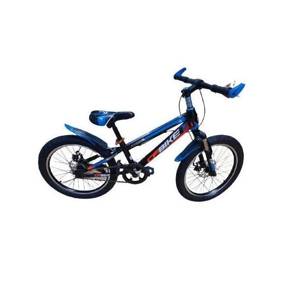 Bicicleta Go Kart 20" GF Bike, frana disc,pentru copii cu varsta 6-10 ani,culoare negru cu albastru