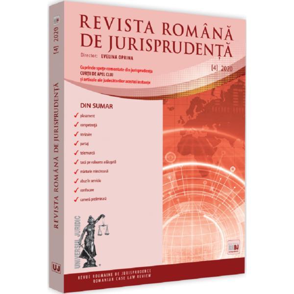 Revista romana de jurisprudenta Nr.4/2020, editura Universul Juridic