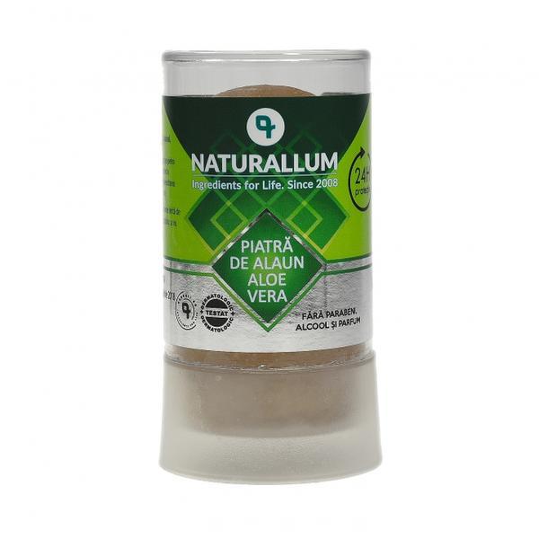 Deodorant pentru femei piatra de alaun cu Aloe Vera, Naturallum 120g