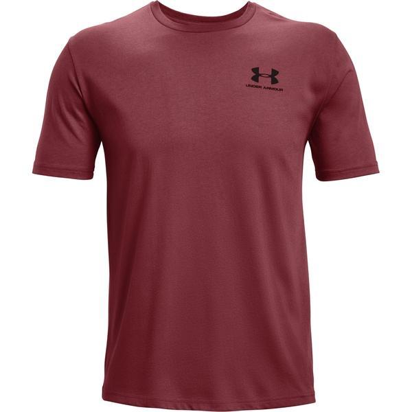 Tricou barbati Under Armour Sportstyle Left Chest SS 1326799-652, XL, Rosu