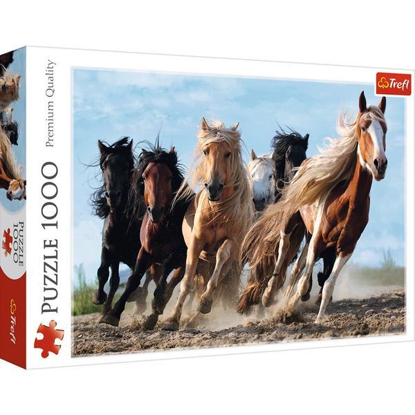 Puzzle 1000. Cai in galop