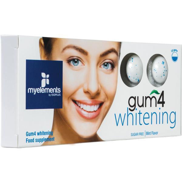 Guma de Mestecat Fara Zahar myelements Gum4 Whitening - 10buc