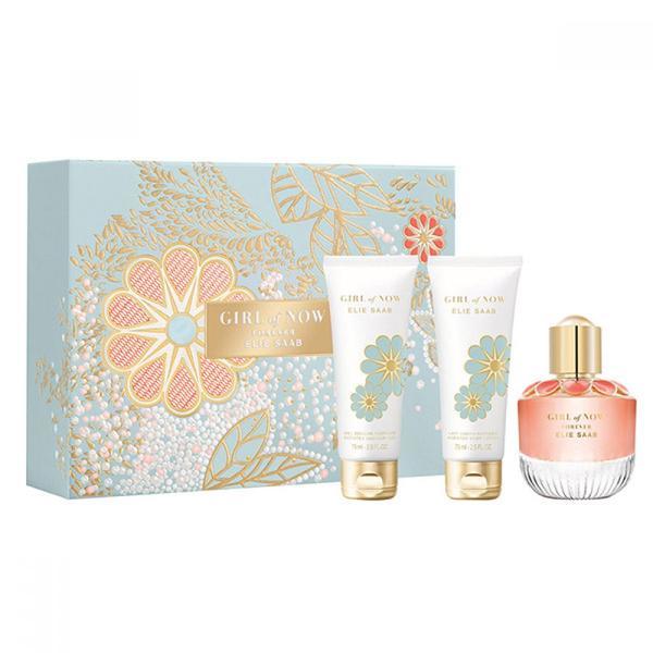 Set cadou Elie Saab Girl of Now Forever Apa de parfum 50ml + Lotiune pentru corp 75ml + Gel de dus 75ml