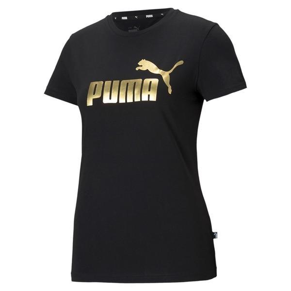 Tricou femei Puma Essentials Metallic Logo 58689001, XXL, Negru