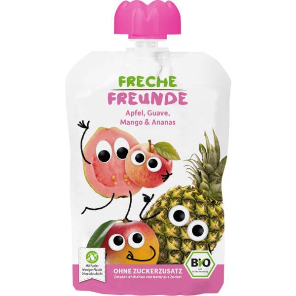 Piure de mere, guava, mango si ananas bio Erdbar 100g