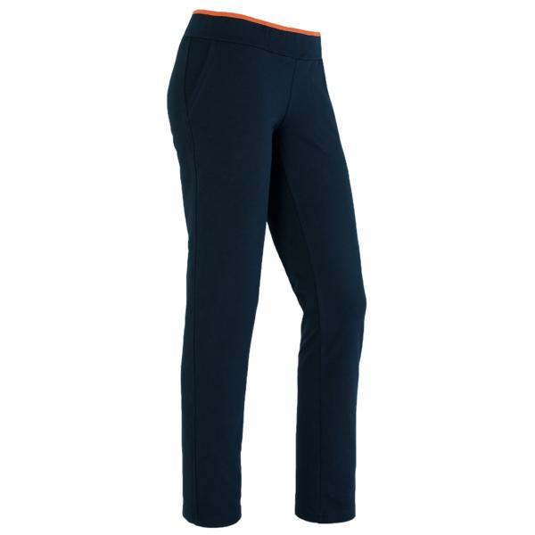 Pantaloni damă, bleumarin cu portocaliu, marime 3XL-46 - Lazo