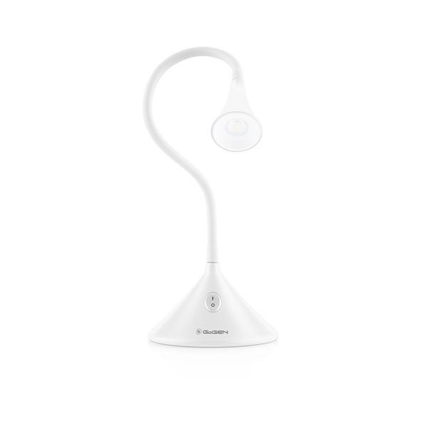 Lampa de masa GoGEN LL88W, 3.2W, gat flexibil, culoare alba, clasa energetică A ++