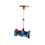 Scooter electric cu maner 10 inch, boxe, bluetooth, lumini pe aripi si roti cu lumini si autobalance din telecomanda,culoare albastru