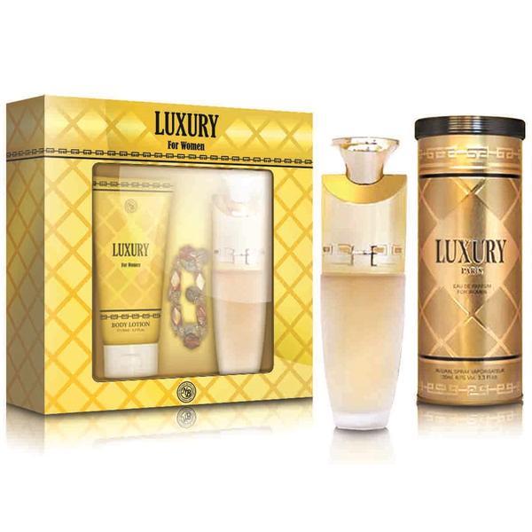 Set cadou pentru femei Luxury New Brand(apa de parfum 100ml+lotiune de corp 130ml+bratara)