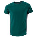 Tricou lejer pentru fitness Lazo, verde inchis cu gri, Marimea M