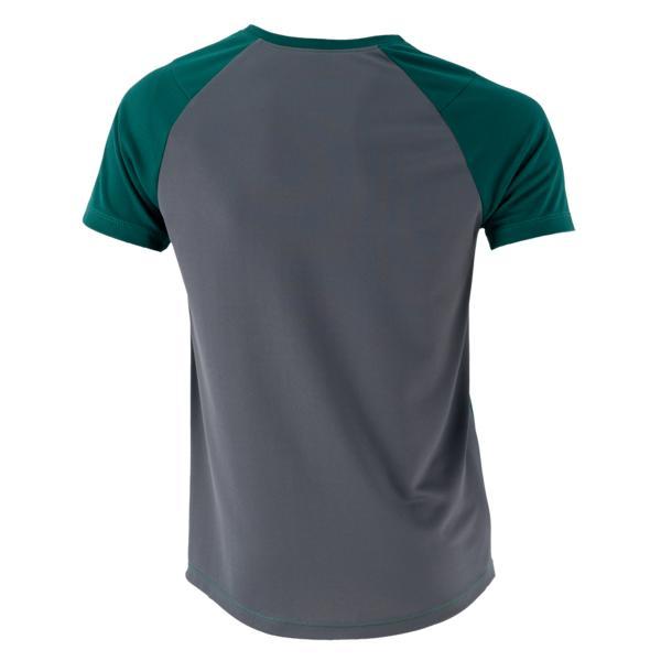 Tricou lejer pentru fitness, verde inchis cu gri Lazo, Marimea 2XL