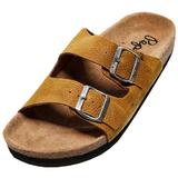 Slapi barbati Pepe Jeans Bio Buckles Nubuck PMS90085-879, 42, Maro